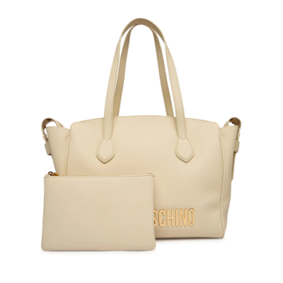 Borsa shopper avorio Love...