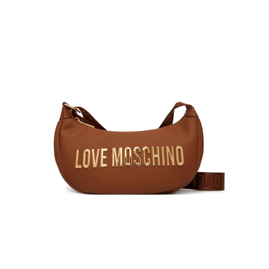 Borsa a spalla marrone Love Moschino...