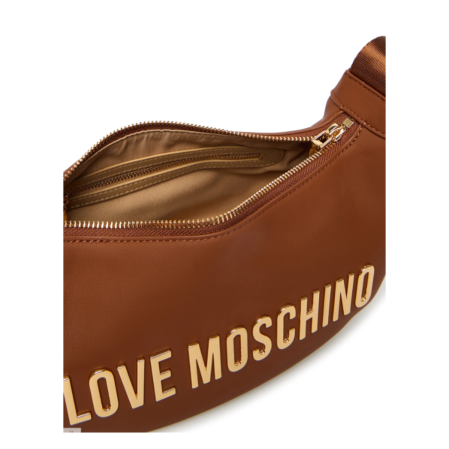 Borsa a spalla marrone Love Moschino...